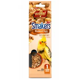 Ласощі для німф Vitapol Smakers Weekend Style Паличка з горіхами 1 шт 45 г
