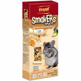 Ласощі для шиншил Vitapol Smakers Weekend Style Палички з фруктами та горіхами 2 шт 90 г