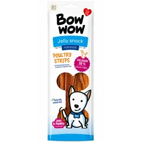 Ласощі для собак Bow Wow Jelly snack Смужки з яловичиною та птицею 22 см 60 гр