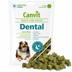 Ласощі для собак Canvit Dental для здоров'я зубів та ясен, снеки з куркою 200 г