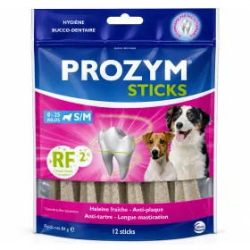 Ласощі для собак Ceva Prozym Sticks S/M Жувальні стіки для гігієни ротової порожнини собак малих та середніх порід 12 шт