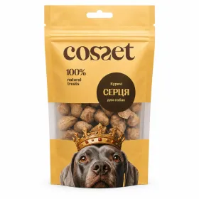Ласощі для собак Cosset Ліофілізовані курячі серця 40г