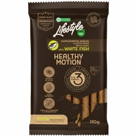Ласощі для собак Nature's Protection Lifestyle Snacks Healthy Motion White Fish для здоров'я суглобів, палички з білою рибою 110 г