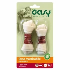 Ласощі для собак OASY DOG Chewy Bone M Кісточки з качкою 2 шт (54 г)