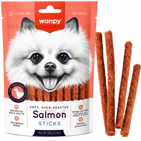 Ласощі для собак Wanpy Salmon Sticks Палички з лососем 100 г