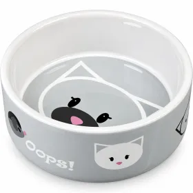 Миска для котів Trixie Mimi керамічна сіра 300 мл