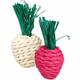 Набір солом'яних іграшок для гризунів Trixie Set of Straw Toys редис 2 шт 8 см