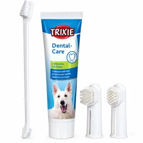 Набір Trixie Dental Hygiene Set для догляду за ротовою порожниною собак з ароматом м'яти 100г