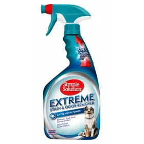 Надпотужний засіб Simple Solution Extreme Stain & Odor Remover для нейтралізації запахів та видалення плям від життєдіяльності тварин 945мл