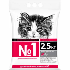 Наповнювач деревний Collar №1 для кошенят 2,5кг