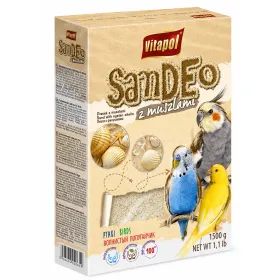 Наповнювач (пісок) для птахів Vitapol Sand з мушлями 1,5 кг