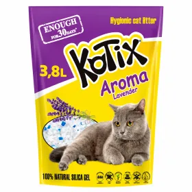 Наповнювач силікагелевий Kotix Lavender з ароматом лаванди 3,8 л
