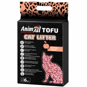 Наповнювач соєвий AnimAll Tofu з ароматом персика 6 л