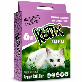 Наповнювач соєвий Kotix Tofu Lavender з ароматом лаванди 6 л