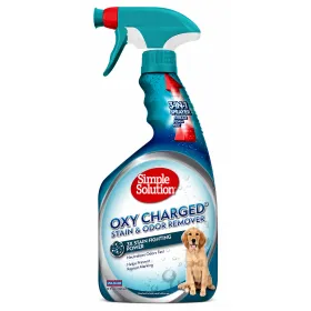 Насичений киснем засіб Simple Solution Oxy Charged Stain & Odor Remover для нейтралізації запахів та видалення плям від життєдіяльності тварин 945мл