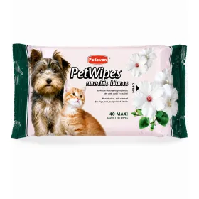 Очищаючі вологі серветки Padovan Pet Wipes Muschio Bianco для собак і котів з ароматом білого мускусу 40 шт