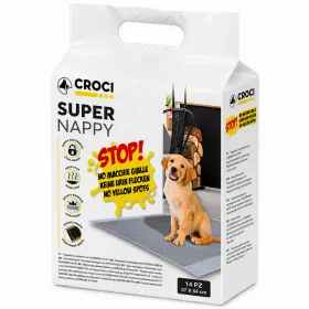 Пелюшки Croci Super Nappy з активованим вугіллям для цуценят та дорослих собак 57*54 см 14 шт