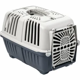 Переноска для котів та собак MPS Eco Pratiko 1 з пластиковими дверцятами 48*32*33 см синя