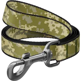 Повідець для собак WAUDOG Nylon "Мілітарі" нейлоновий L-XXL 2.5*122 см