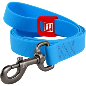 Повідець для собак WAUDOG Waterproof Collartex M 2*183 см блакитний