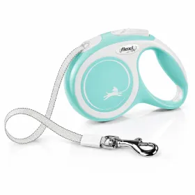 Повідець-рулетка Flexi New Comfort S для собак вагою до 15 кг стрічка 5 м блакитна