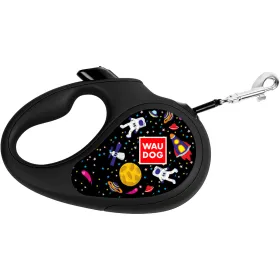 Повідець-рулетка WAUDOG R-leash "NASA" XS для собак вагою до 12 кг стрічка 3 м