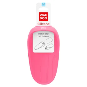 Поїлка-насадка на пляшку WAUDOG Silicone рожевий 165х90 мм