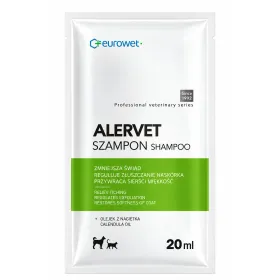 Шампунь Eurowet Alervet дерматологічний, заспокійливий з олією календули для собак і котів 20 мл