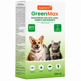 Шампунь GreenMax Bio Product від бліх і кліщів для тварин 300 мл
