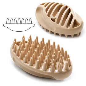Щітка масажна DoggyMan Rubber Brush L силіконова 10,5*6,5 см