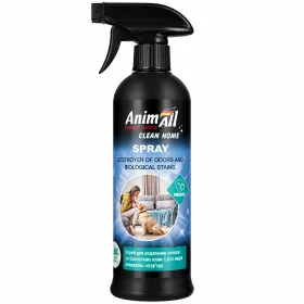 Спрей AnimAll Cleane Home для нейтралізації запахів та видалення плям від життєдіяльності тварин гіпоалергенний без запаху 500 мл