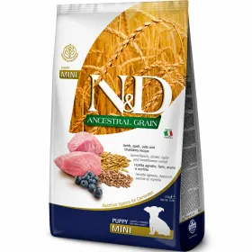 Сухий корм для цуценят малих порід Farmina N&D Ancestral Grain Puppy Mini Lamb&Blueberry з ягням, спельтою і лохиною 800 г