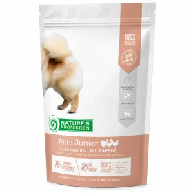Сухий корм для цуценят малих порід Nature's Protection Mini Junior Small breeds з м'ясом птиці 500 г