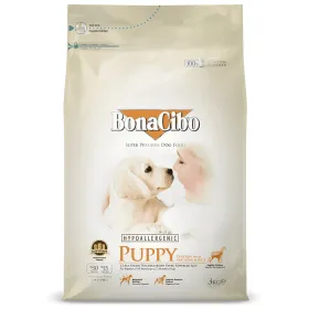Сухий корм для цуценят усіх порід BonaCibo Puppy Chicken & Rice with Anchovy з м'ясом курки, анчоусами та рисом 3 кг