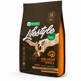 Сухий корм для цуценят усіх порід  Nature's Protection Lifestyle Grain Free Salmon with Krill Junior All Breeds з лососем і крилем 1,5 кг
