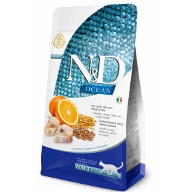 Сухий корм для дорослих котів Farmina N&D Ocean Adult Cod, Spelt, Oats & Orange з тріскою, спельтою і апельсином 300 г
