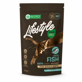Сухий корм для дорослих котів Nature's Protection Lifestyle Grain Free Cat Adult White Fish з білою рибою 400 г