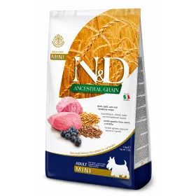 Сухий корм для дорослих собак малих порід Farmina N&D Ancestral Grain Adult Mini Lamb&Blueberry з ягням, спельтою і лохиною 800 г