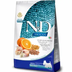 Сухий корм для дорослих собак малих порід Farmina N&D Ocean Adult Mini Cod, Spelt, Oats&Orange з тріскою, спельтою і апельсином 800 г