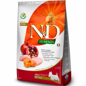 Сухий корм для дорослих собак малих порід Farmina N&D Pumpkin Grain Free Adult Mini Chicken & Pomegranate з куркою, гарбузом і гранатом 800 г