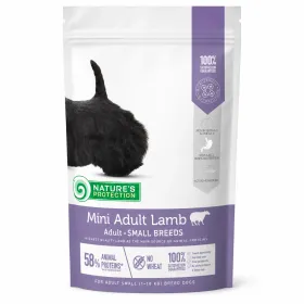 Сухий корм для дорослих собак малих порід Nature's Protection Dog Mini Adult Lamb з ягням 500 г