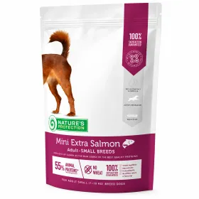 Сухий корм для дорослих собак малих порід Nature's Protection Dog Mini Extra Salmon з лососем 500 г