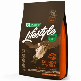 Сухий корм для дорослих собак малих порід Nature's Protection Lifestyle Grain Free Salmon & Krill Adult Small & Mini Breeds з лососем і крилем 1,5 кг