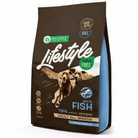Сухий корм для дорослих собак усіх порід Nature's Protection Lifestyle Grain Free White Fish Adult All Breeds з білою рибою 1,5 кг