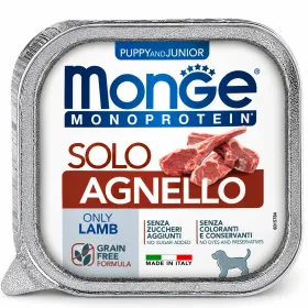 Вологий корм для цуценят Monge Monoprotein Pappy Solo 100% Lamb Паштет з ягням 150 г