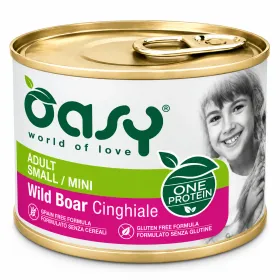 Вологий корм для дорослих собак малих порід OASY OAP Adult Small&Mini Паштет з диким кабаном 200 г