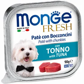 Вологий корм для дорослих собак Monge Fresh Dog Adult Tuna Паштет з тунцем 100 г