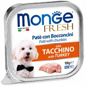 Вологий корм для дорослих собак Monge Fresh Dog Adult Turkey Паштет з індичкою 100 г