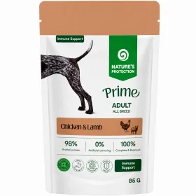 Вологий корм для дорослих собак Nature's Protection Prime Immunity Support Chicken & Lamb для зміцнення імунітету, з куркою та ягням в соусі 85 г