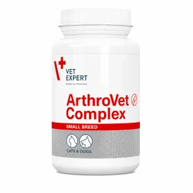 Хондропротекторний препарат Vet Expert ArthroVet Complex посилений комплекс для суглобів у котів та собак малих порід 60 капс.